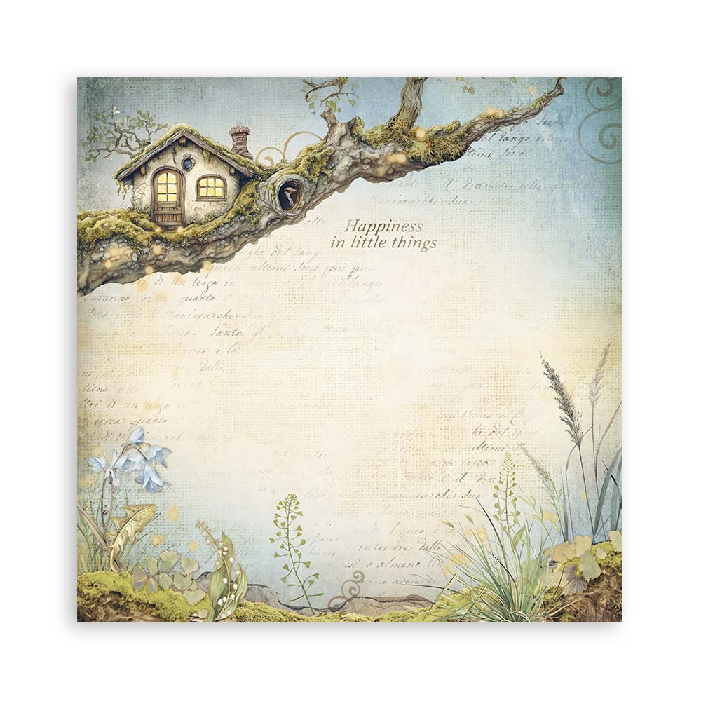 Stamperia – Blocco scrapbooking 30,5 × 30,5 cm – 10 fogli fronte-retro - Hidden Grove - immagine 16