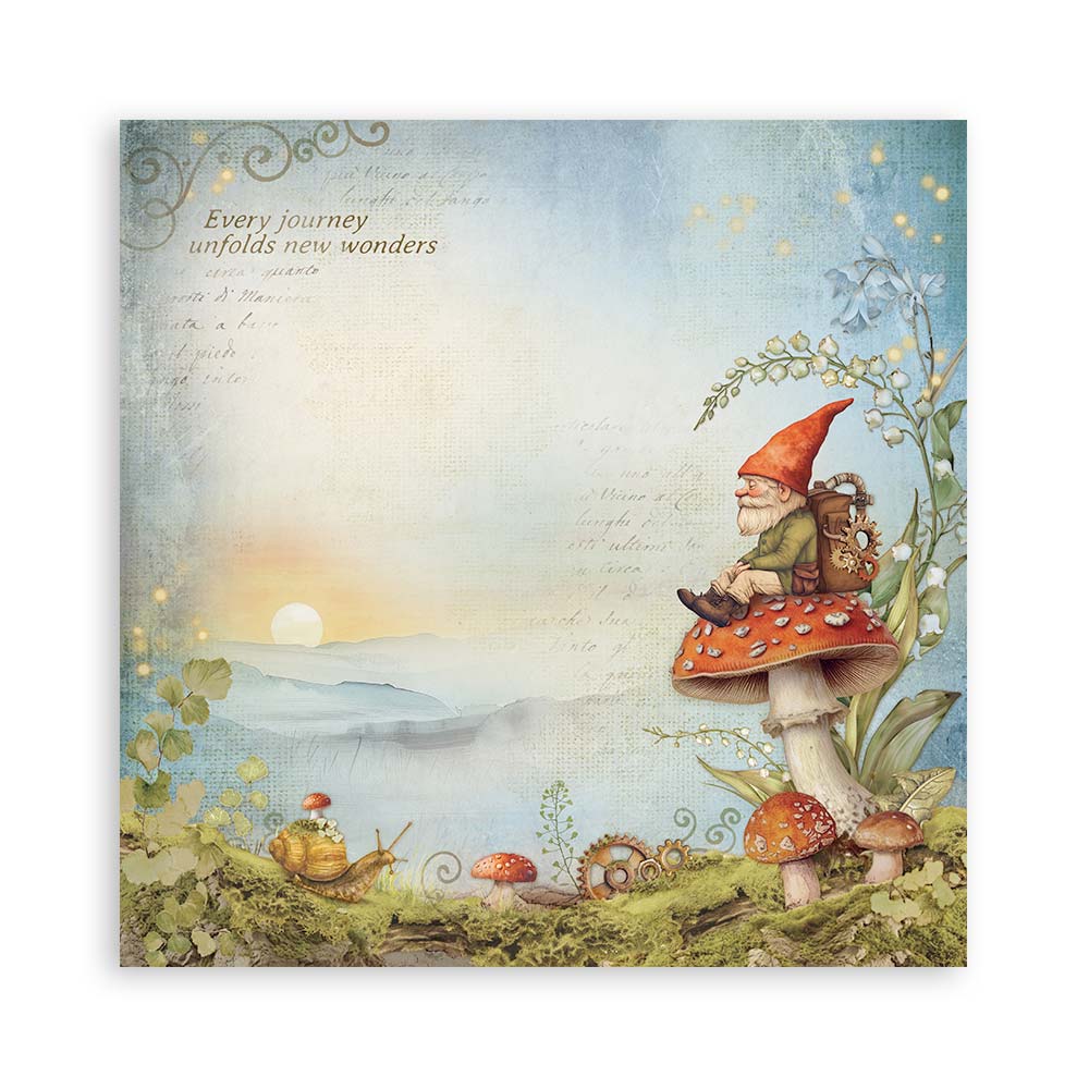 Stamperia – Blocco scrapbooking 30,5 × 30,5 cm – 10 fogli fronte-retro - Hidden Grove - immagine 19