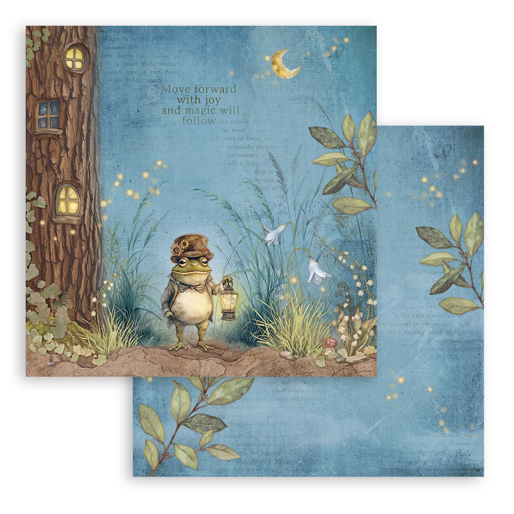 Stamperia – Blocco scrapbooking 30,5 × 30,5 cm – 10 fogli fronte-retro - Hidden Grove - immagine 21