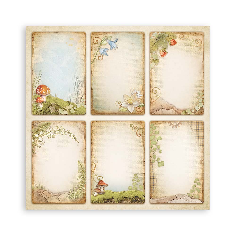 Stamperia – Blocco scrapbooking 30,5 × 30,5 cm – 10 fogli fronte-retro - Hidden Grove - immagine 26