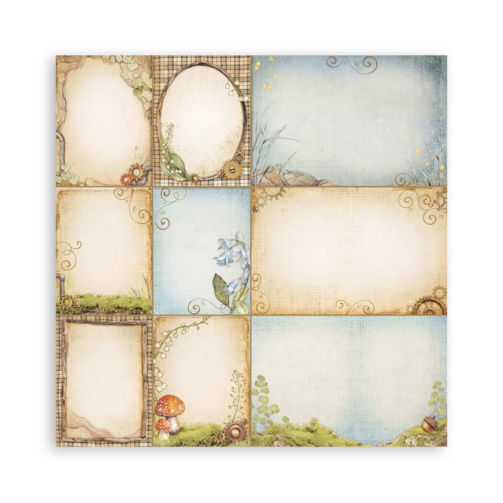 Stamperia – Blocco scrapbooking 30,5 × 30,5 cm – 10 fogli fronte-retro - Hidden Grove - immagine 32
