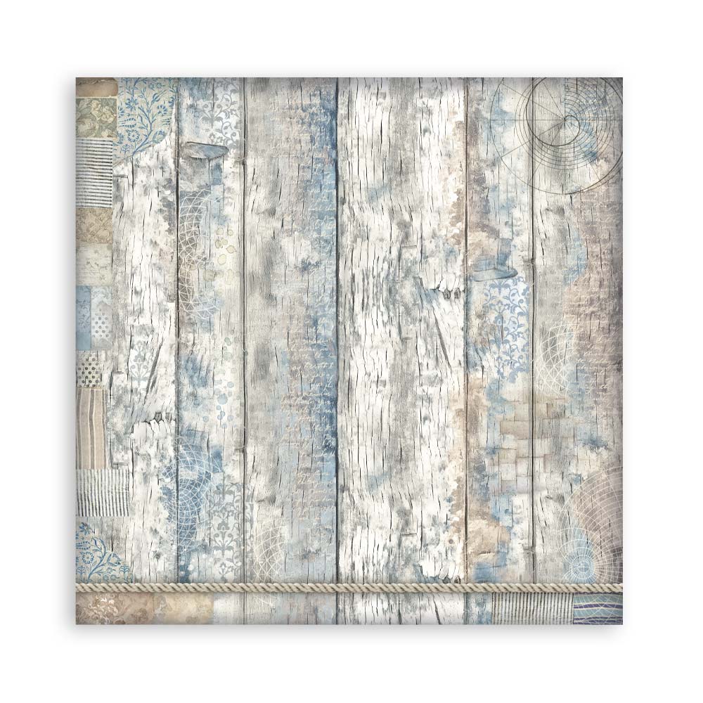 Stamperia – Blocco scrapbooking 30,5 × 30,5 cm – 10 fogli fronte-retro - Silent Sea - immagine 5