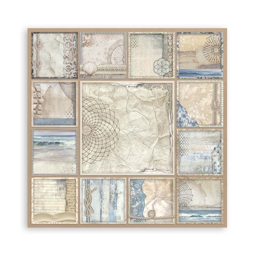 Stamperia – Blocco scrapbooking 30,5 × 30,5 cm – 10 fogli fronte-retro - Silent Sea - immagine 11