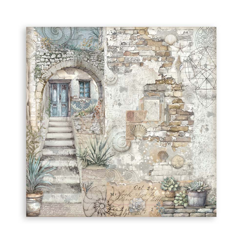 Stamperia – Blocco scrapbooking 30,5 × 30,5 cm – 10 fogli fronte-retro - Silent Sea - immagine 16