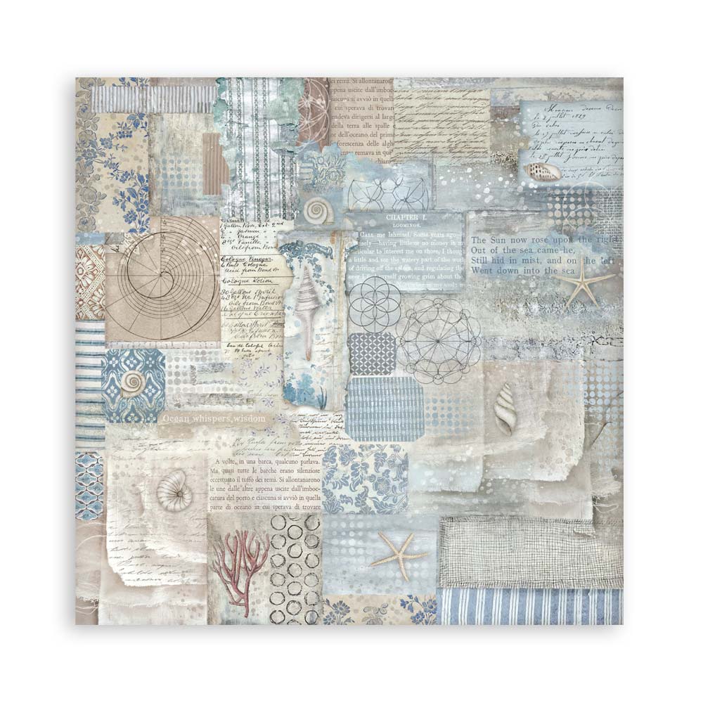 Stamperia – Blocco scrapbooking 30,5 × 30,5 cm – 10 fogli fronte-retro - Silent Sea - immagine 20