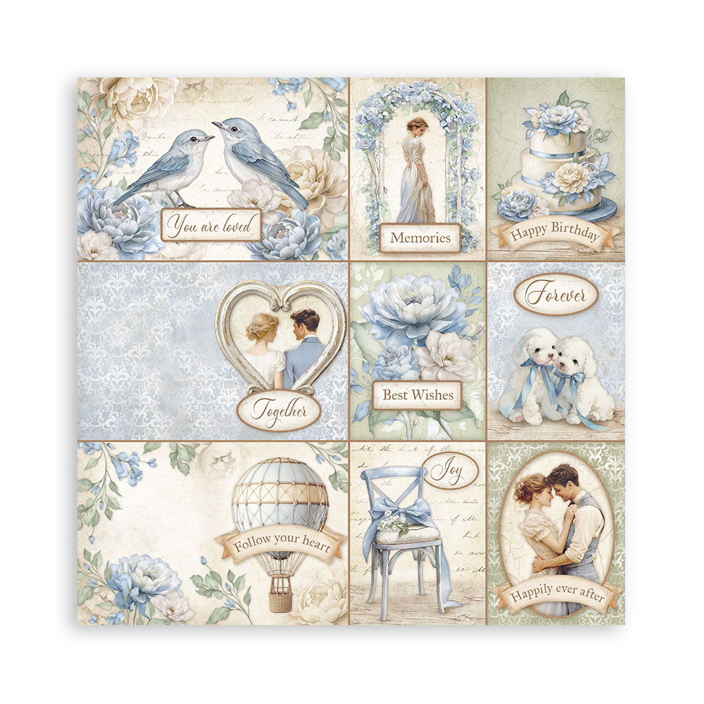 Stamperia – Blocco scrapbooking 30,5 × 30,5 cm – 10 fogli fronte-retro - Timeless - immagine 28