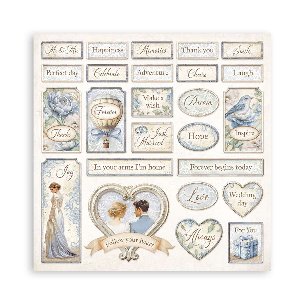 Stamperia – Blocco scrapbooking 30,5 × 30,5 cm – 10 fogli fronte-retro - Timeless - immagine 31
