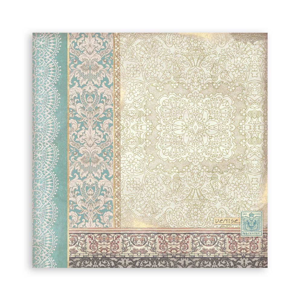 Stamperia – Blocco scrapbooking 30,5 × 30,5 cm – 10 fogli fronte-retro - Venice City of Art - immagine 8