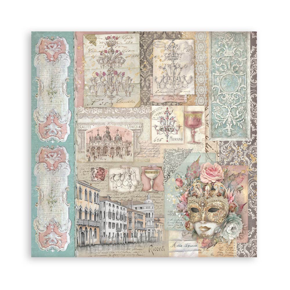 Stamperia – Blocco scrapbooking 30,5 × 30,5 cm – 10 fogli fronte-retro - Venice City of Art - immagine 10