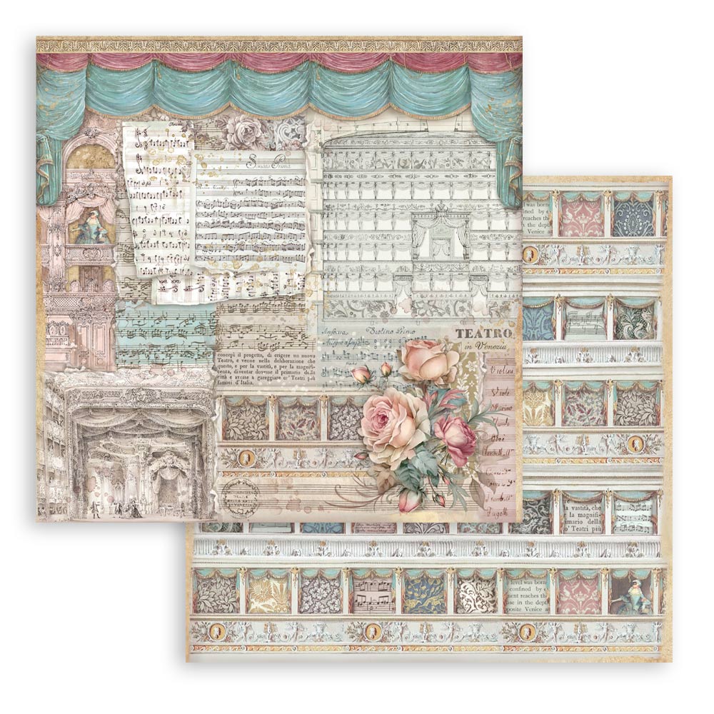 Stamperia – Blocco scrapbooking 30,5 × 30,5 cm – 10 fogli fronte-retro - Venice City of Art - immagine 18