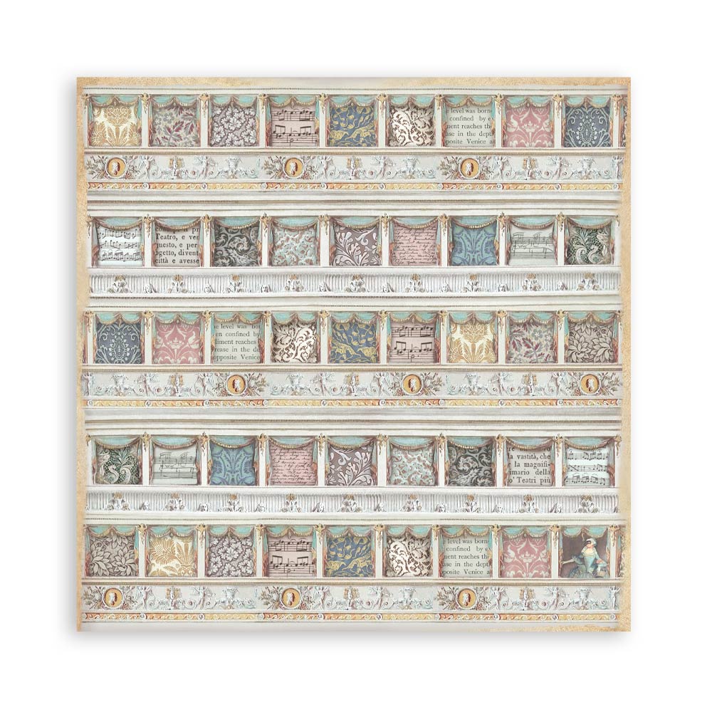 Stamperia – Blocco scrapbooking 30,5 × 30,5 cm – 10 fogli fronte-retro - Venice City of Art - immagine 20