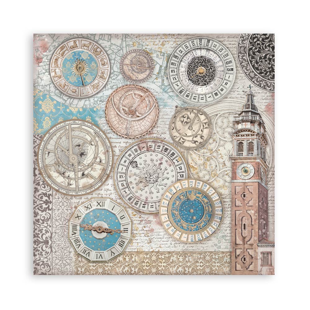 Stamperia – Blocco scrapbooking 30,5 × 30,5 cm – 10 fogli fronte-retro - Venice City of Art - immagine 31