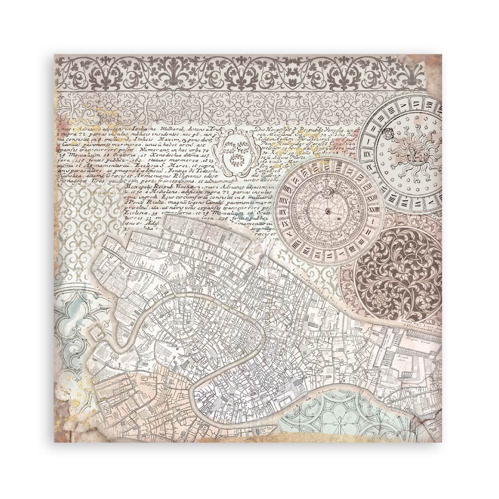 Stamperia – Blocco scrapbooking 30,5 × 30,5 cm – 10 fogli fronte-retro - Venice City of Art - immagine 32