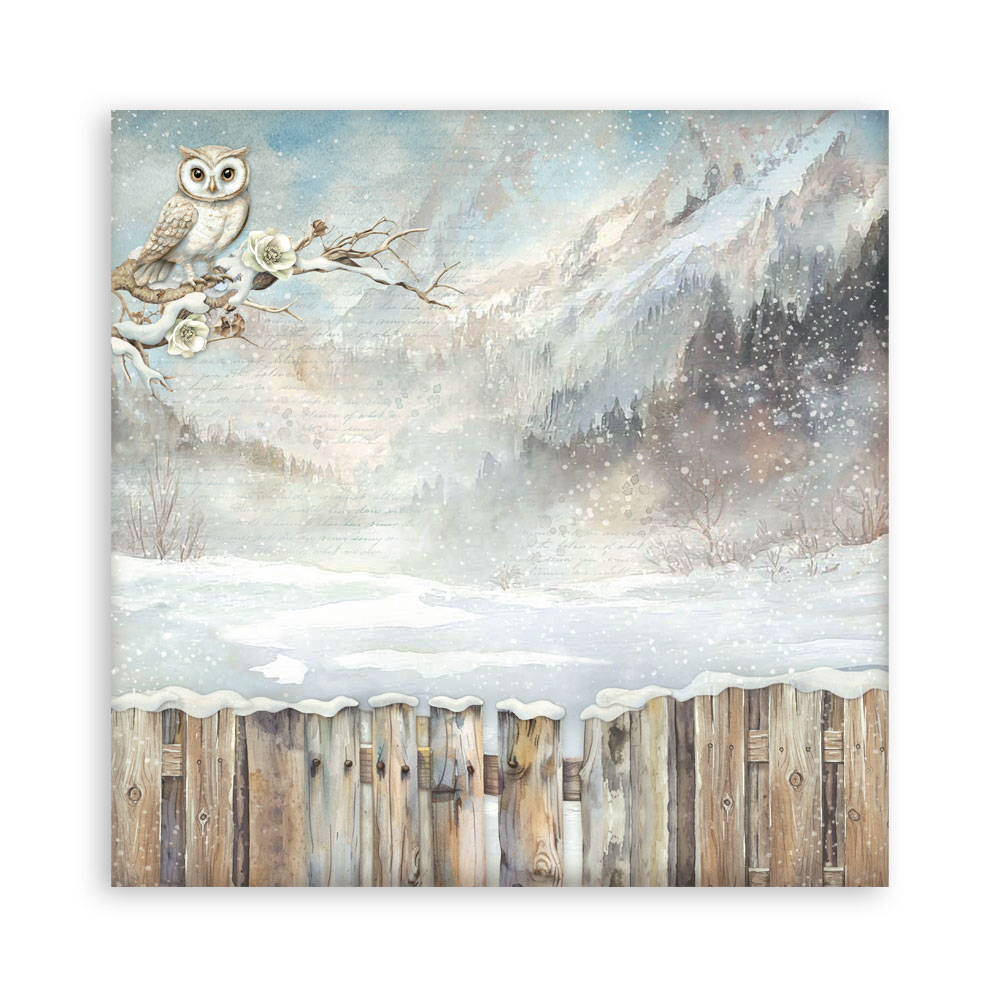 Stamperia – Blocco scrapbooking 30,5 × 30,5 cm – 10 fogli fronte-retro - The Owl's House - immagine 8