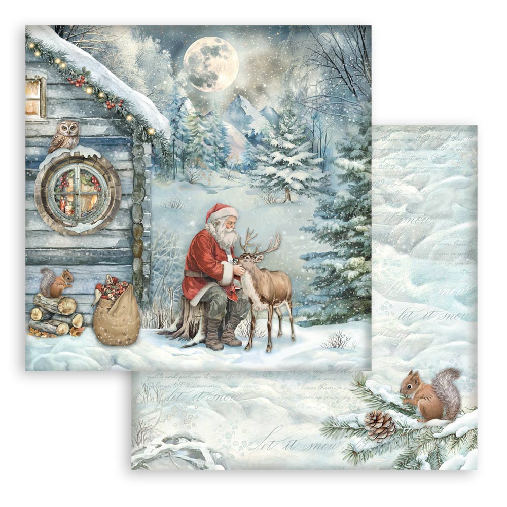 Stamperia – Blocco scrapbooking 30,5 × 30,5 cm – 10 fogli fronte-retro - The Owl's House - immagine 9