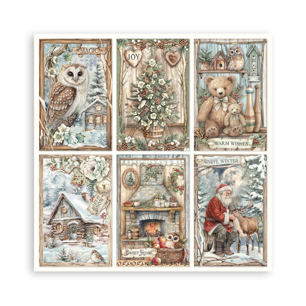 Stamperia – Blocco scrapbooking 30,5 × 30,5 cm – 10 fogli fronte-retro - The Owl's House - immagine 22