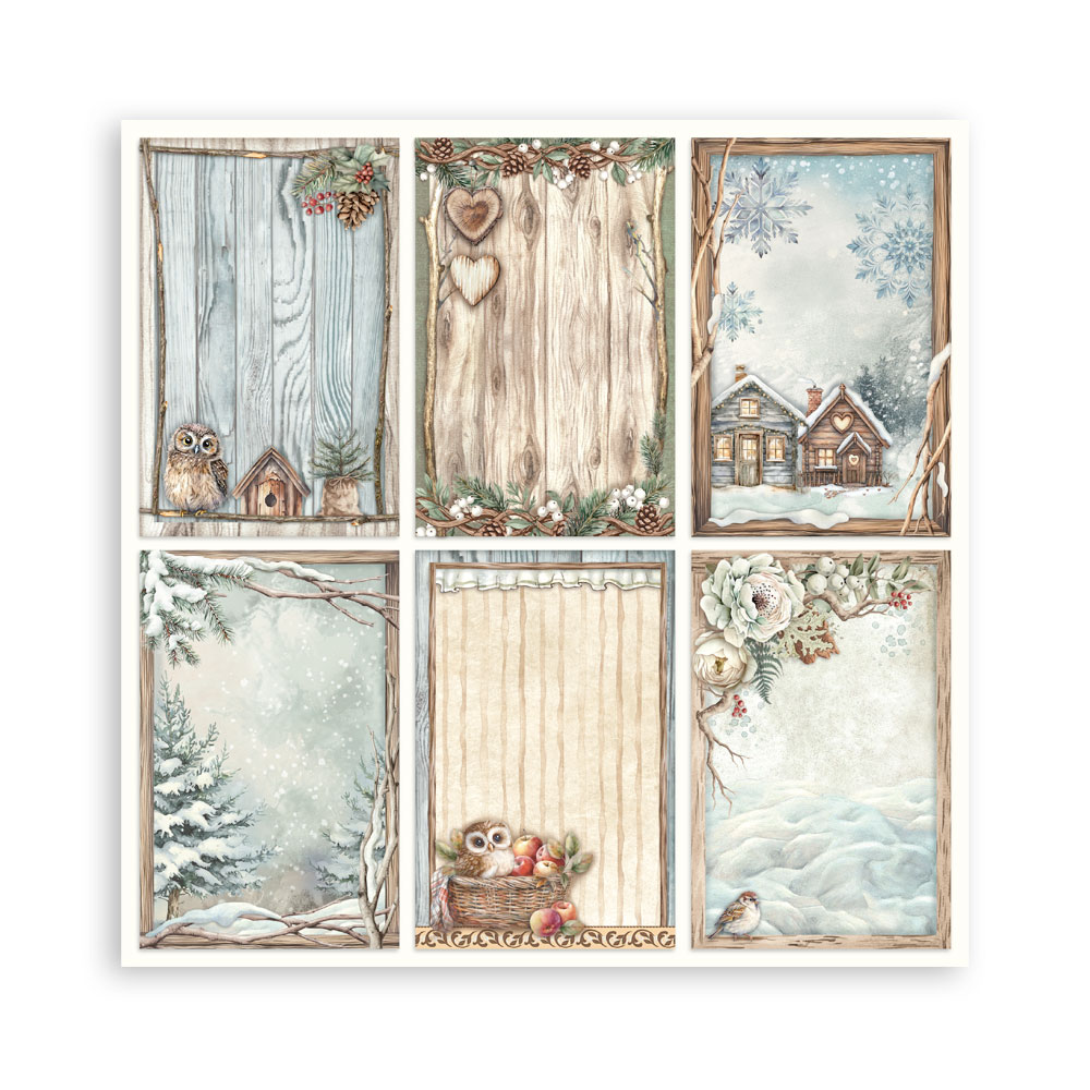 Stamperia – Blocco scrapbooking 30,5 × 30,5 cm – 10 fogli fronte-retro - The Owl's House - immagine 23