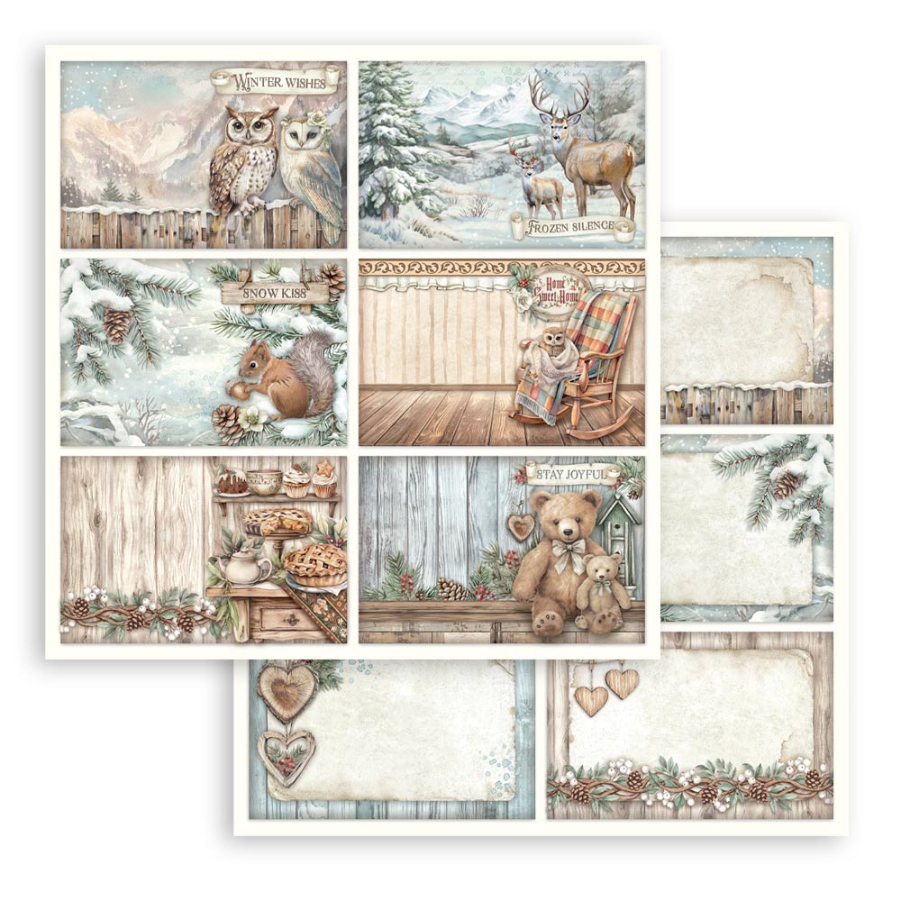 Stamperia – Blocco scrapbooking 30,5 × 30,5 cm – 10 fogli fronte-retro - The Owl's House - immagine 27