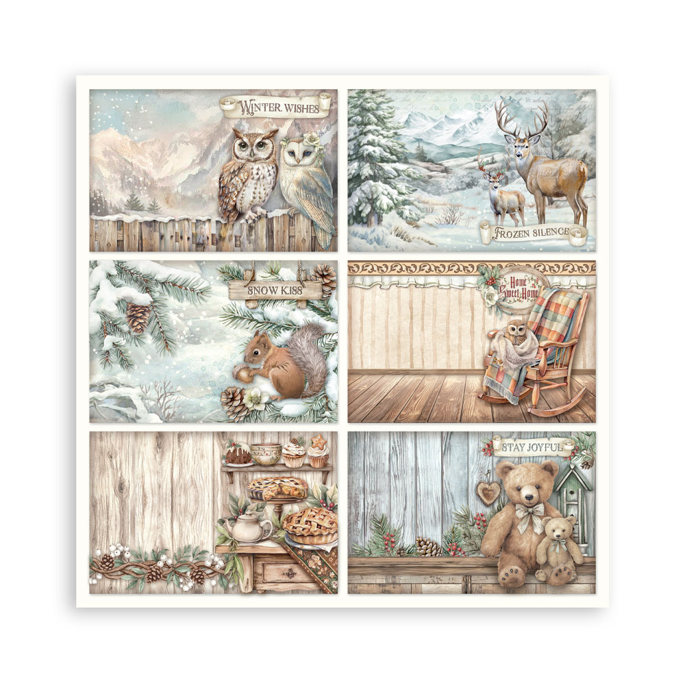 Stamperia – Blocco scrapbooking 30,5 × 30,5 cm – 10 fogli fronte-retro - The Owl's House - immagine 28