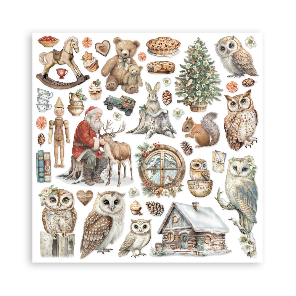 Stamperia – Blocco scrapbooking 30,5 × 30,5 cm – 10 fogli fronte-retro - The Owl's House - immagine 33