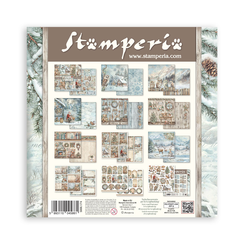 Stamperia – Blocco scrapbooking 30,5 × 30,5 cm – 10 fogli fronte-retro - The Owl's House - immagine 34