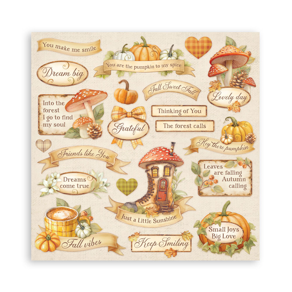 Stamperia – Blocco scrapbooking 30,5 × 30,5 cm – 10 fogli fronte-retro - Whispering woods - immagine 2