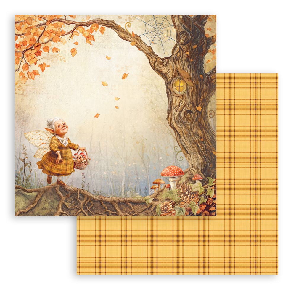 Stamperia – Blocco scrapbooking 30,5 × 30,5 cm – 10 fogli fronte-retro - Whispering woods - immagine 3