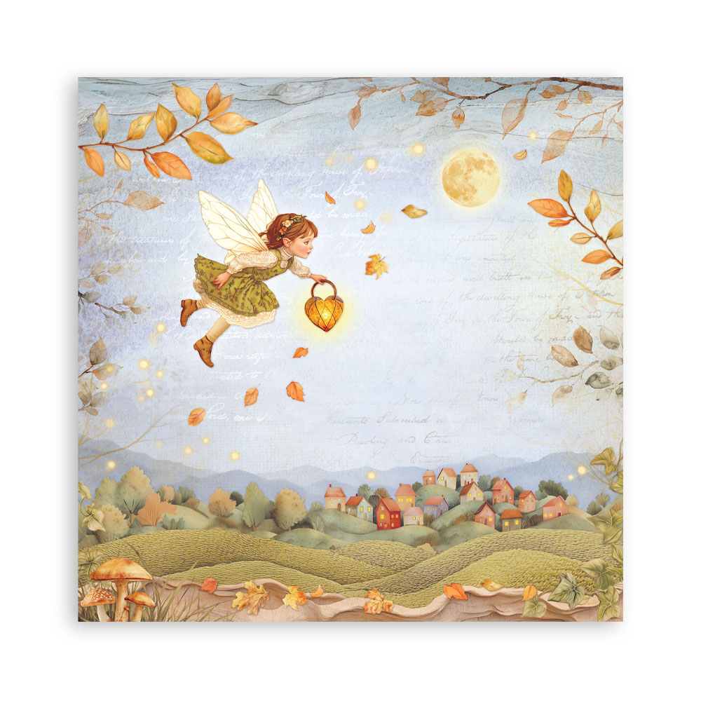 Stamperia – Blocco scrapbooking 30,5 × 30,5 cm – 10 fogli fronte-retro - Whispering woods - immagine 7