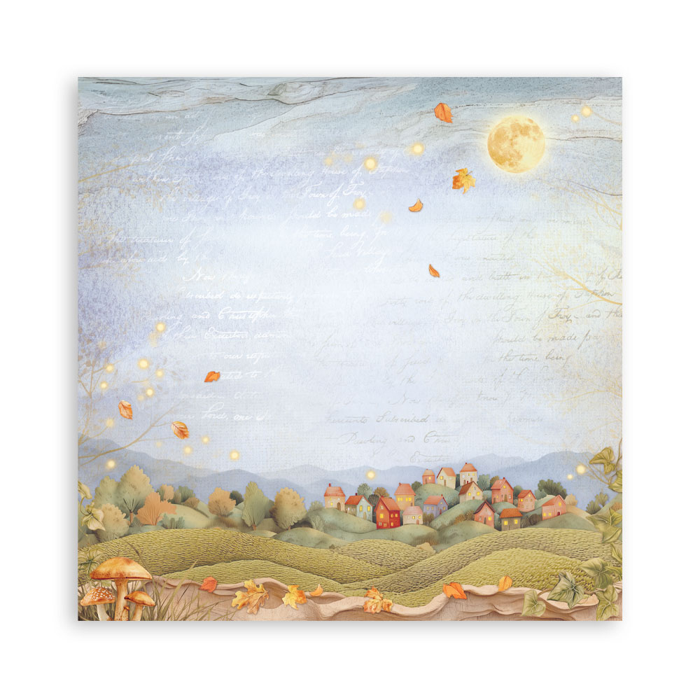 Stamperia – Blocco scrapbooking 30,5 × 30,5 cm – 10 fogli fronte-retro - Whispering woods - immagine 8