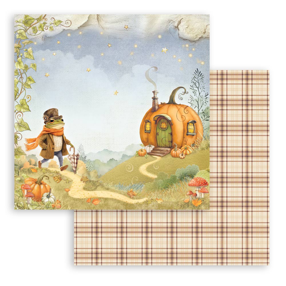 Stamperia – Blocco scrapbooking 30,5 × 30,5 cm – 10 fogli fronte-retro - Whispering woods - immagine 9