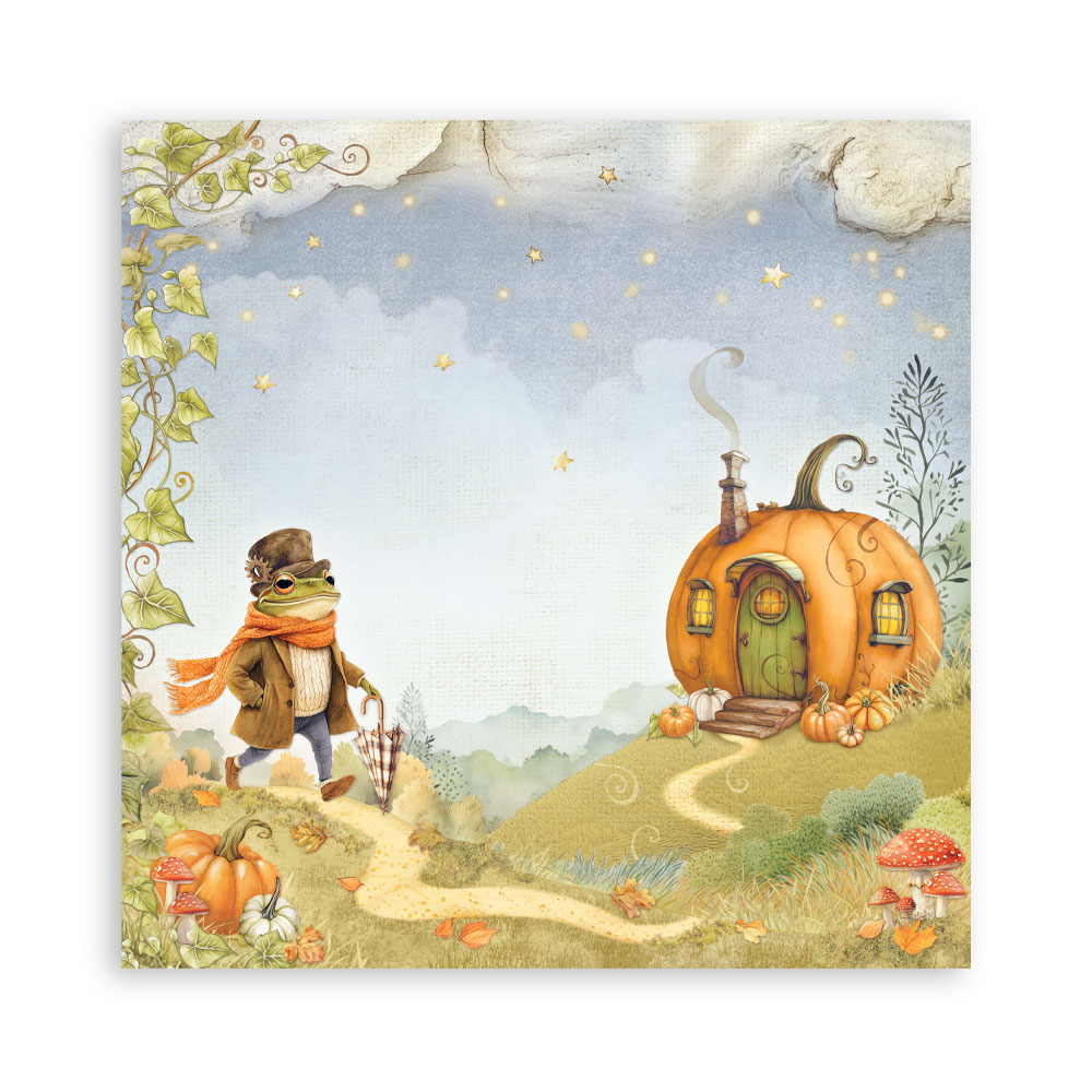 Stamperia – Blocco scrapbooking 30,5 × 30,5 cm – 10 fogli fronte-retro - Whispering woods - immagine 10