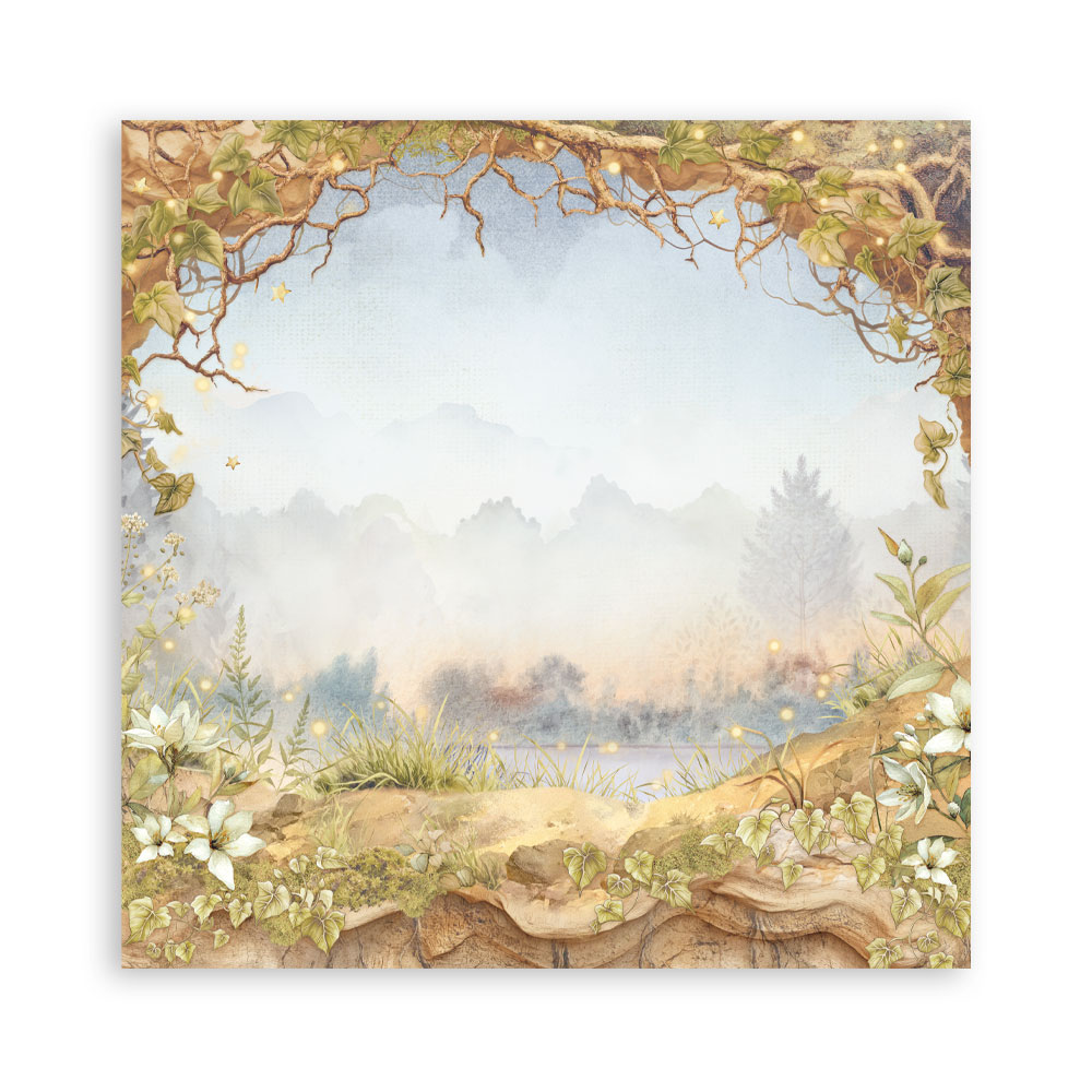 Stamperia – Blocco scrapbooking 30,5 × 30,5 cm – 10 fogli fronte-retro - Whispering woods - immagine 20