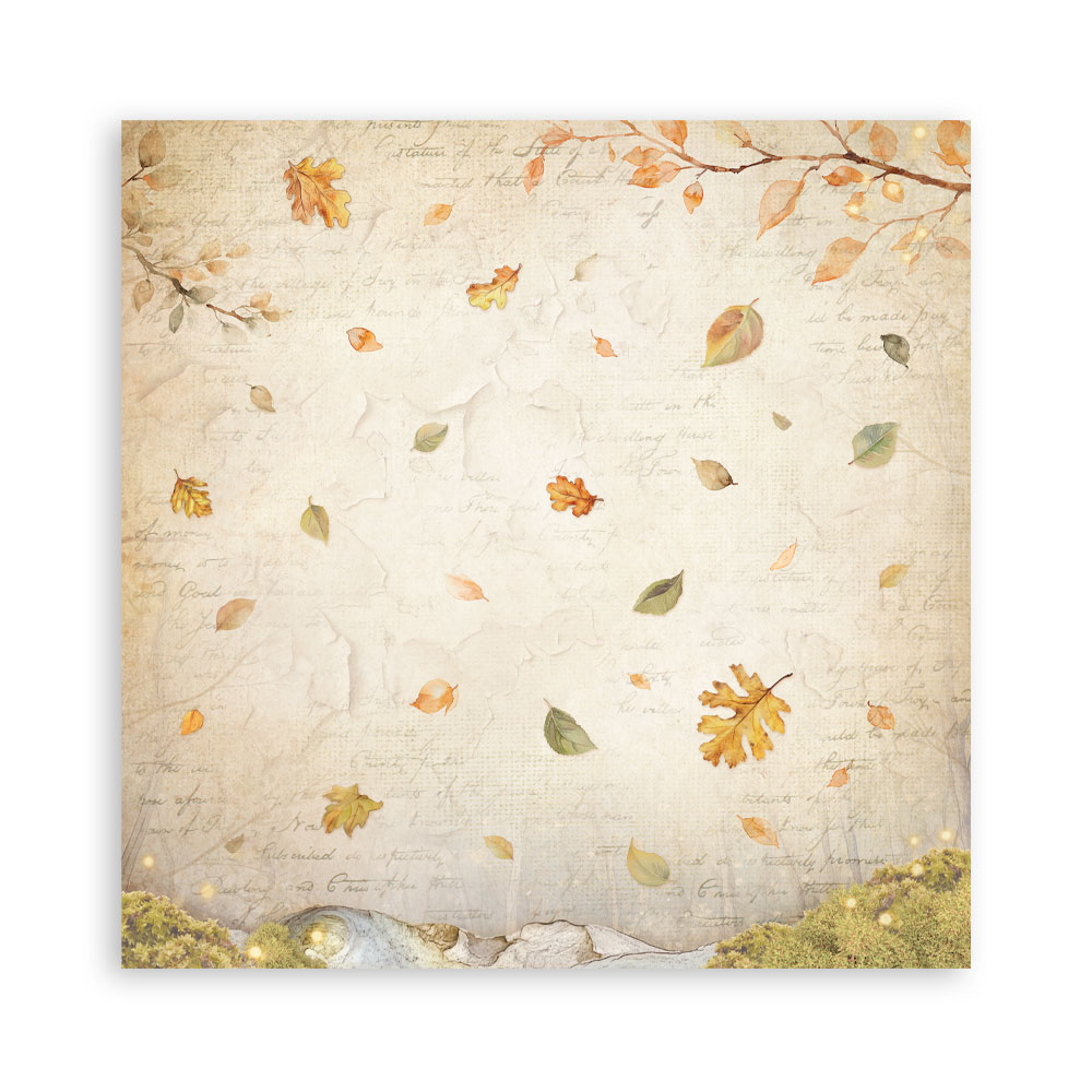 Stamperia – Blocco scrapbooking 30,5 × 30,5 cm – 10 fogli fronte-retro - Whispering woods - immagine 23