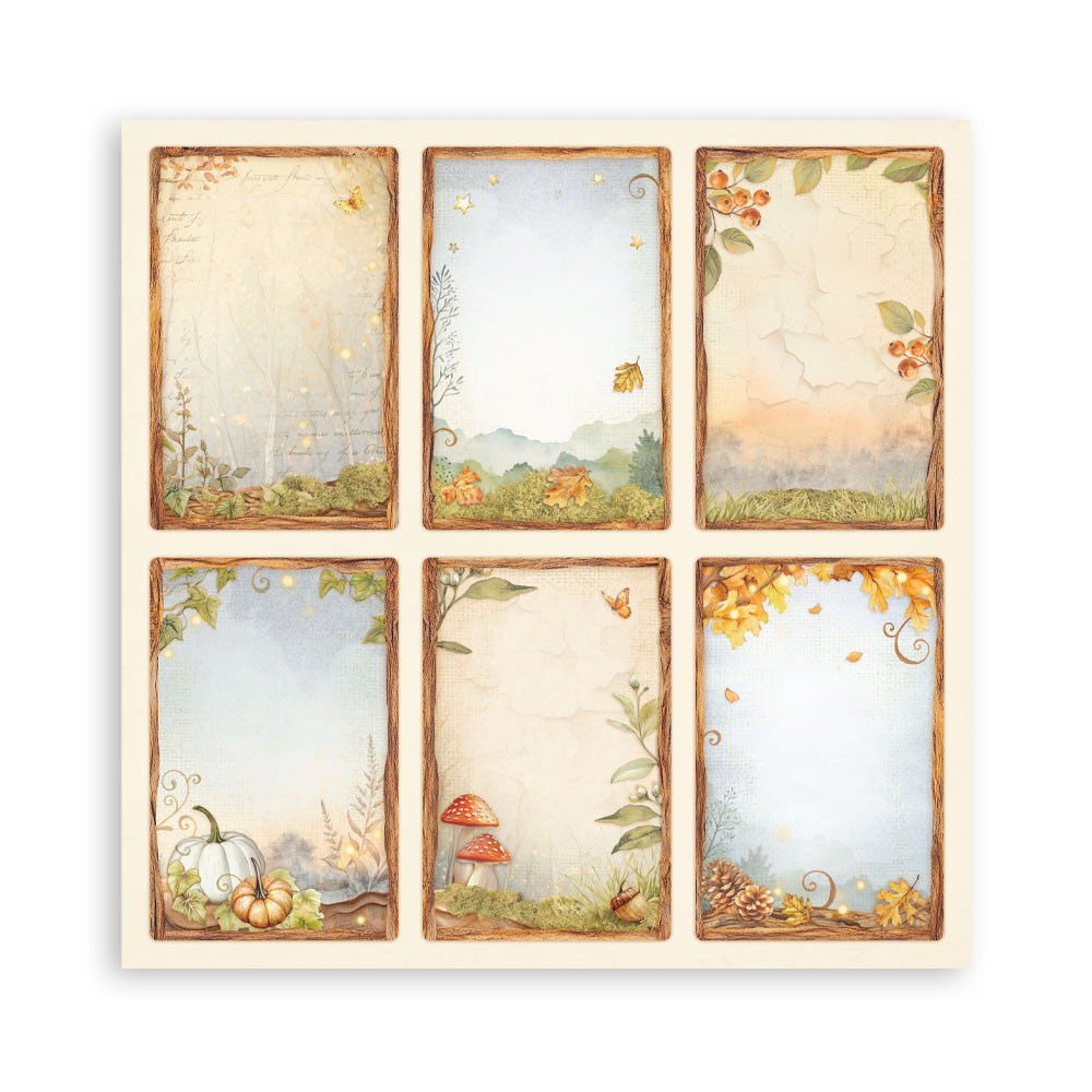 Stamperia – Blocco scrapbooking 30,5 × 30,5 cm – 10 fogli fronte-retro - Whispering woods - immagine 29