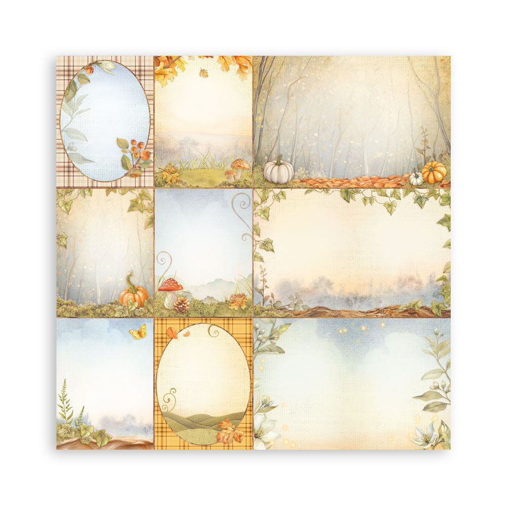 Stamperia – Blocco scrapbooking 30,5 × 30,5 cm – 10 fogli fronte-retro - Whispering woods - immagine 32