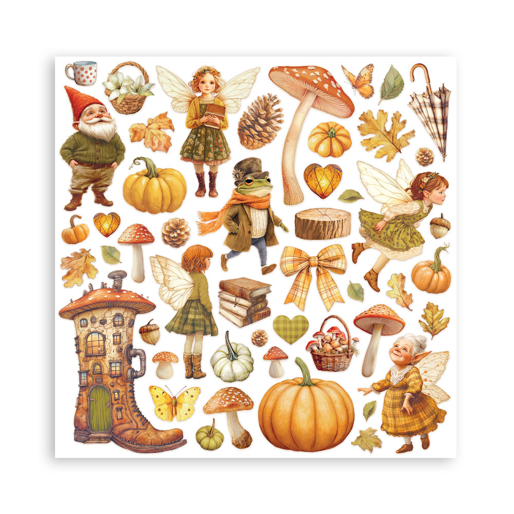 Stamperia – Blocco scrapbooking 30,5 × 30,5 cm – 10 fogli fronte-retro - Whispering woods - immagine 33