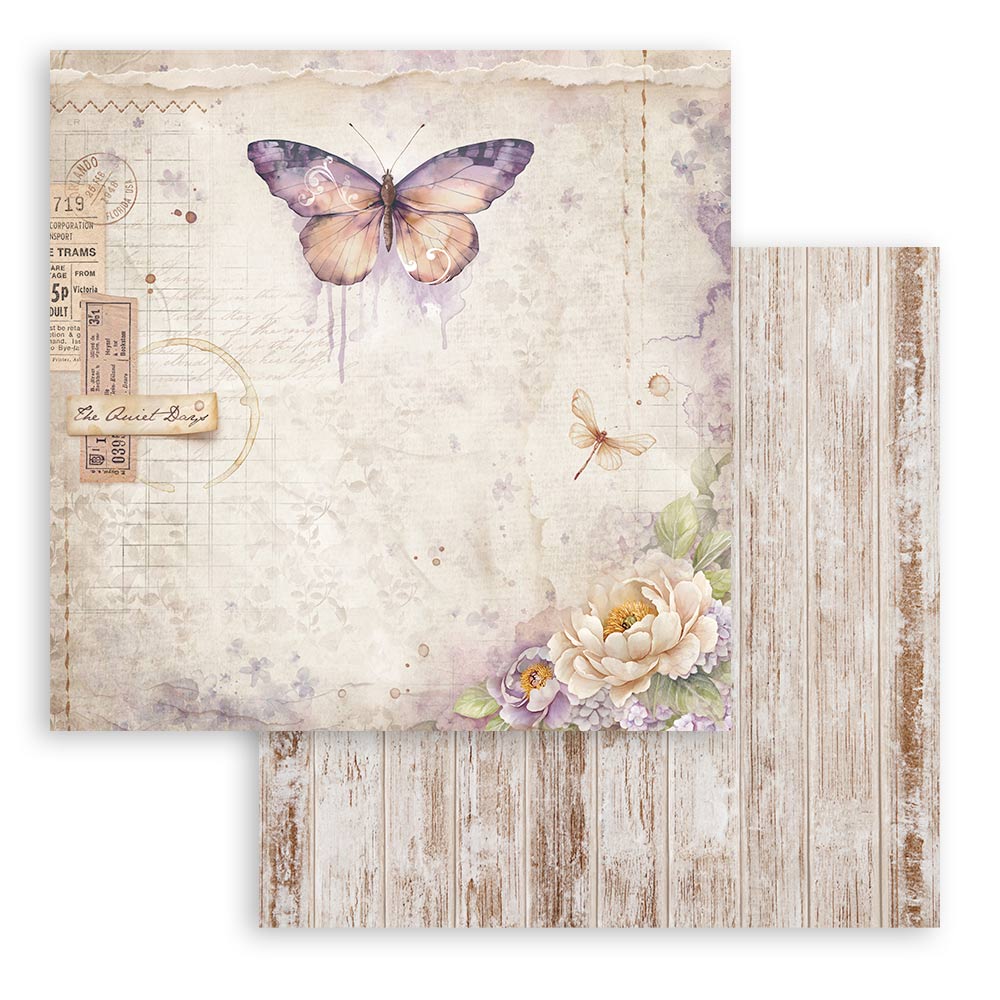Stamperia – Blocco scrapbooking 30,5 × 30,5 cm – 10 fogli fronte-retro - Quiet Days - immagine 6