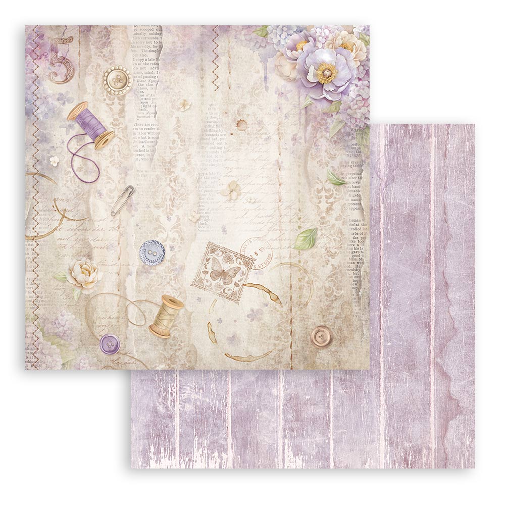 Stamperia – Blocco scrapbooking 30,5 × 30,5 cm – 10 fogli fronte-retro - Quiet Days - immagine 12
