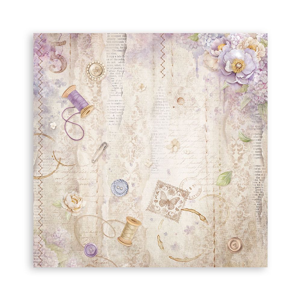 Stamperia – Blocco scrapbooking 30,5 × 30,5 cm – 10 fogli fronte-retro - Quiet Days - immagine 13