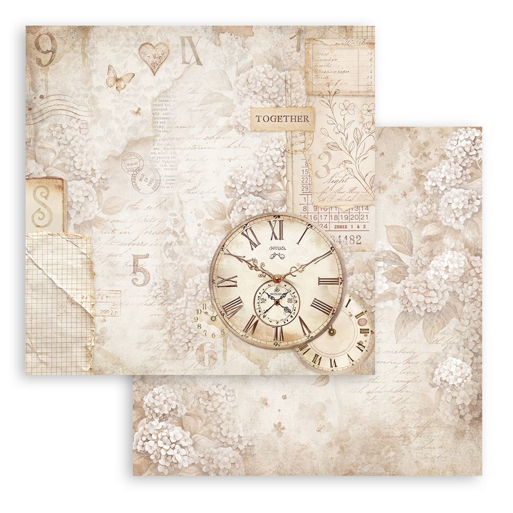 Stamperia – Blocco scrapbooking 30,5 × 30,5 cm – 10 fogli fronte-retro - Quiet Days - immagine 15