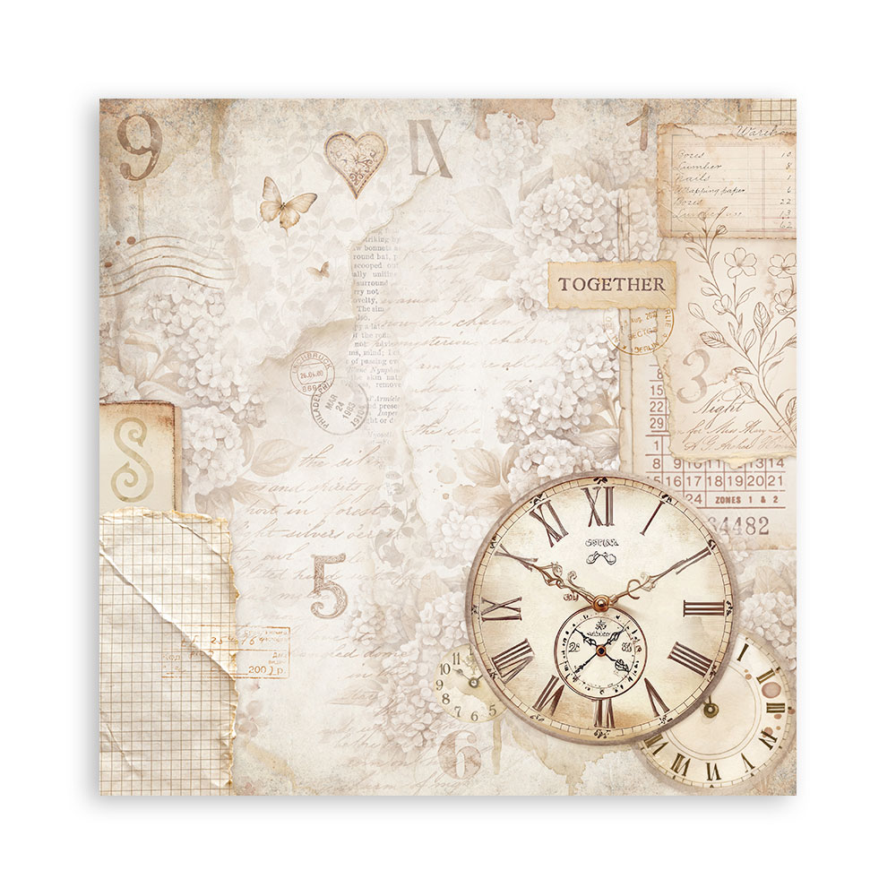 Stamperia – Blocco scrapbooking 30,5 × 30,5 cm – 10 fogli fronte-retro - Quiet Days - immagine 16