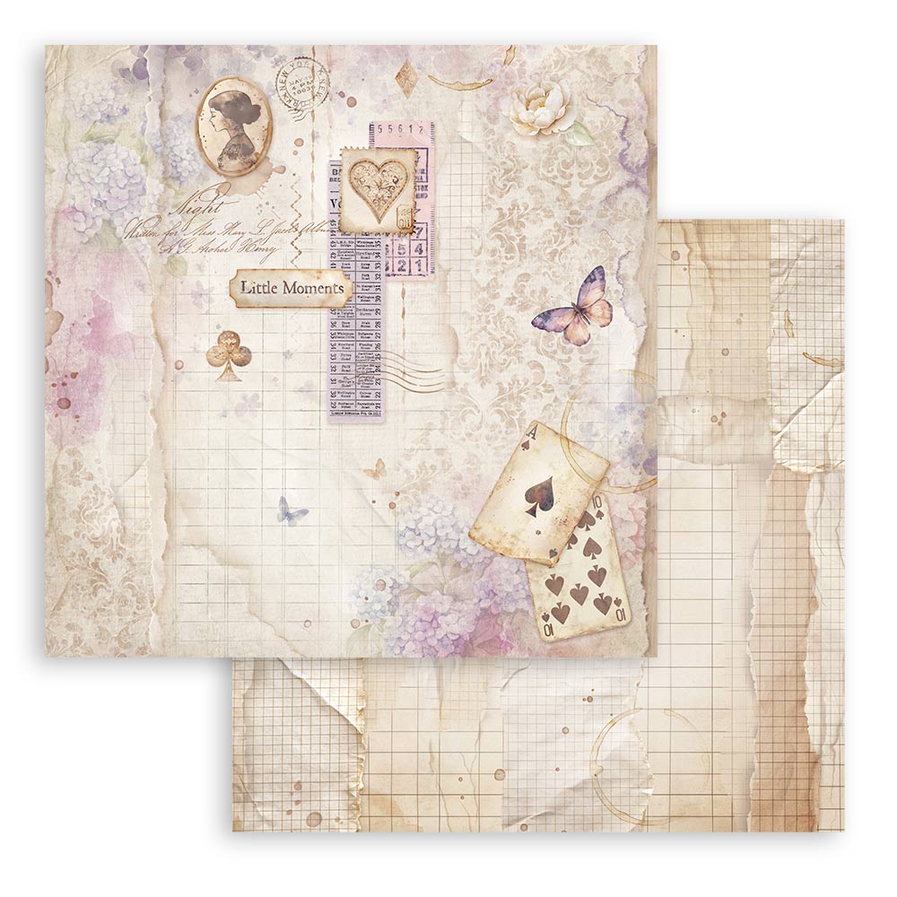 Stamperia – Blocco scrapbooking 30,5 × 30,5 cm – 10 fogli fronte-retro - Quiet Days - immagine 18