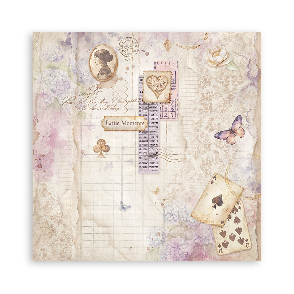 Stamperia – Blocco scrapbooking 30,5 × 30,5 cm – 10 fogli fronte-retro - Quiet Days - immagine 19