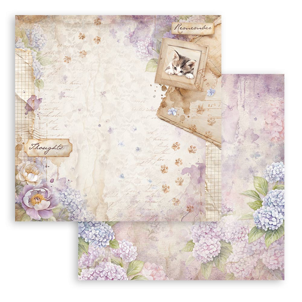 Stamperia – Blocco scrapbooking 30,5 × 30,5 cm – 10 fogli fronte-retro - Quiet Days - immagine 21