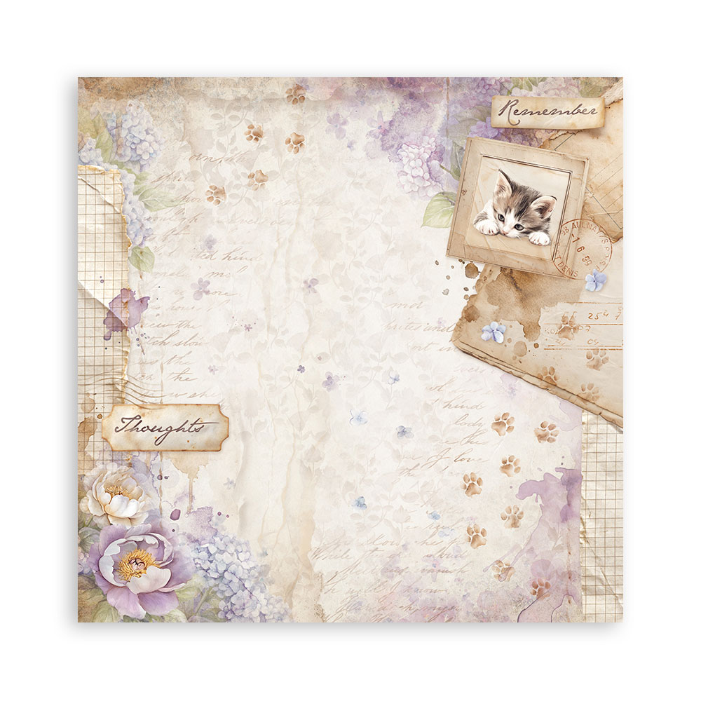 Stamperia – Blocco scrapbooking 30,5 × 30,5 cm – 10 fogli fronte-retro - Quiet Days - immagine 22