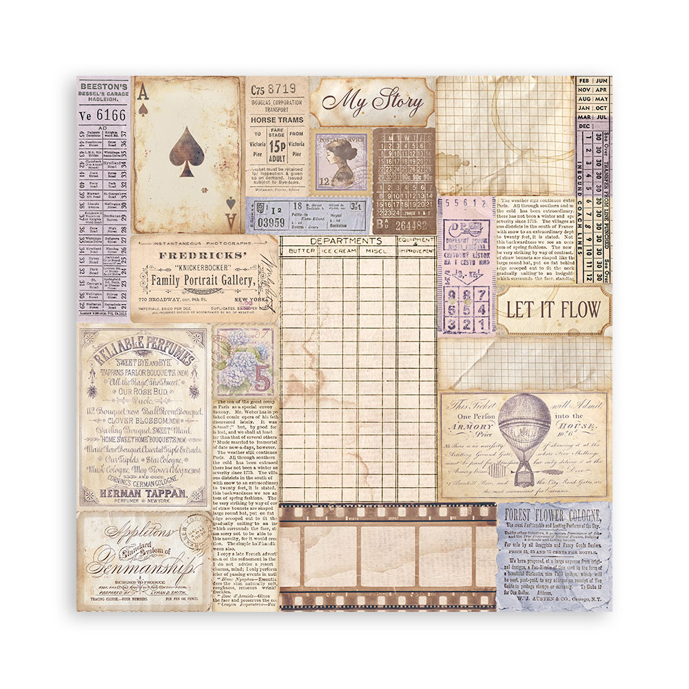 Stamperia – Blocco scrapbooking 30,5 × 30,5 cm – 10 fogli fronte-retro - Quiet Days - immagine 25