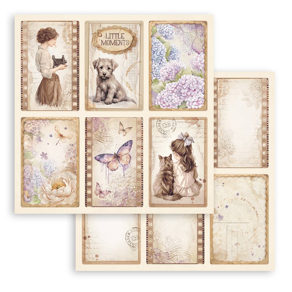 Stamperia – Blocco scrapbooking 30,5 × 30,5 cm – 10 fogli fronte-retro - Quiet Days - immagine 27