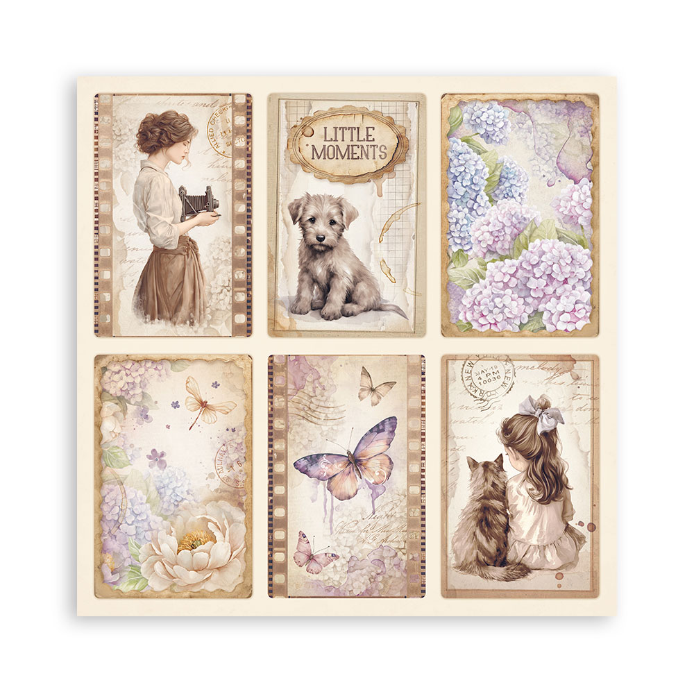 Stamperia – Blocco scrapbooking 30,5 × 30,5 cm – 10 fogli fronte-retro - Quiet Days - immagine 28