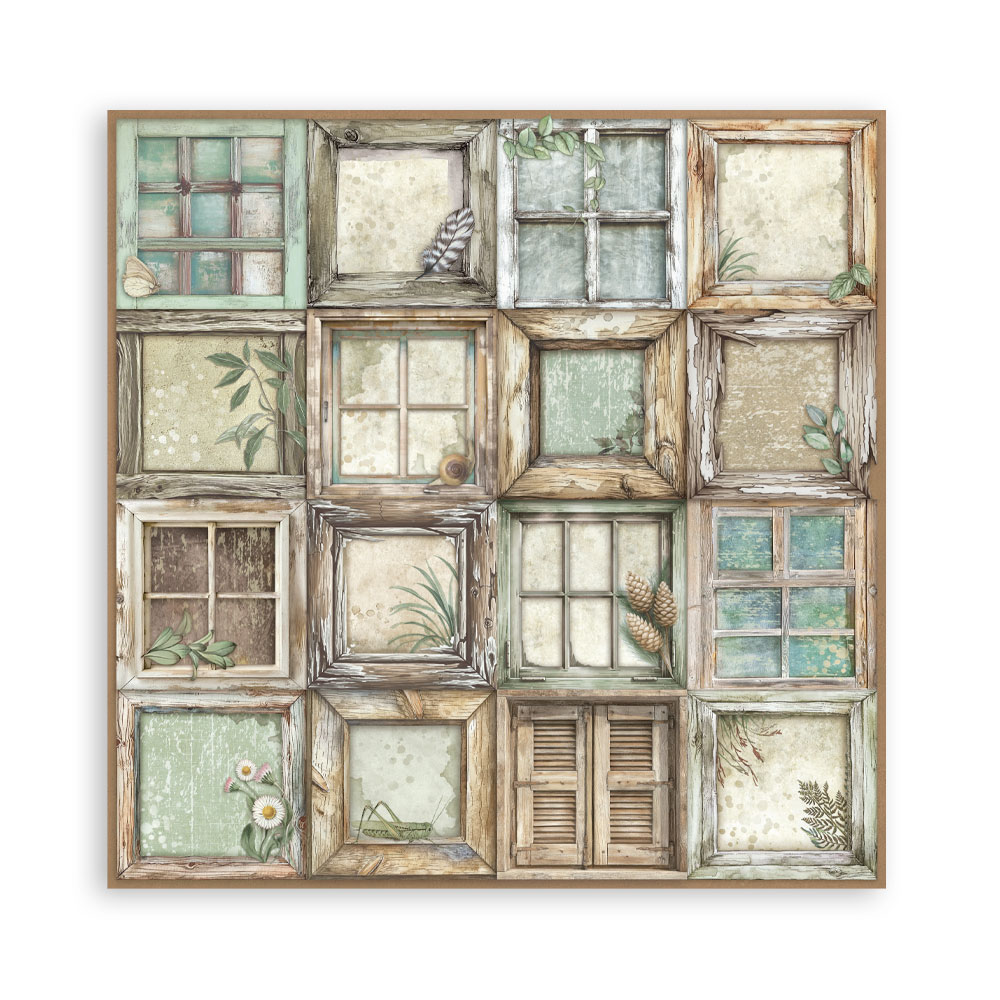 Stamperia – Blocco scrapbooking 30,5 × 30,5 cm – 10 fogli fronte-retro - Herbarium Silvae - immagine 17