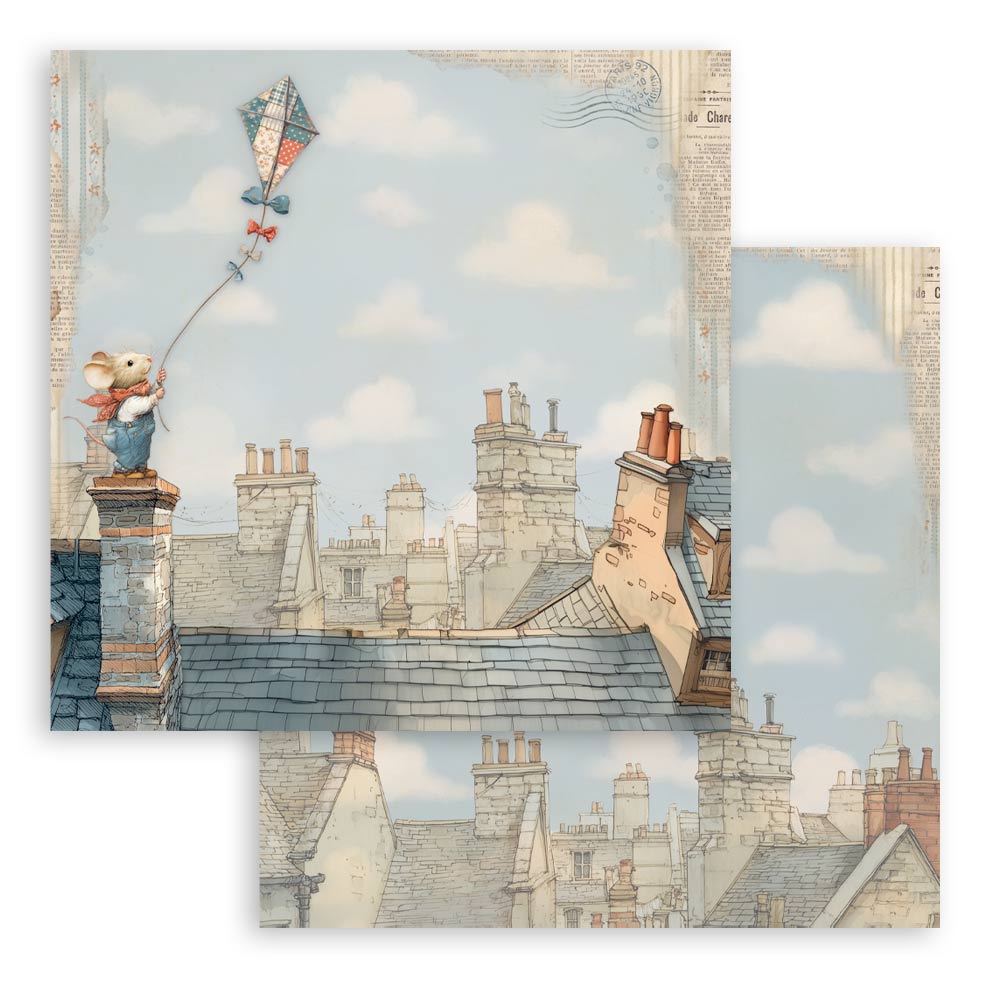Stamperia – Blocco scrapbooking 30,5 × 30,5 cm – 10 fogli fronte-retro - Family - immagine 4